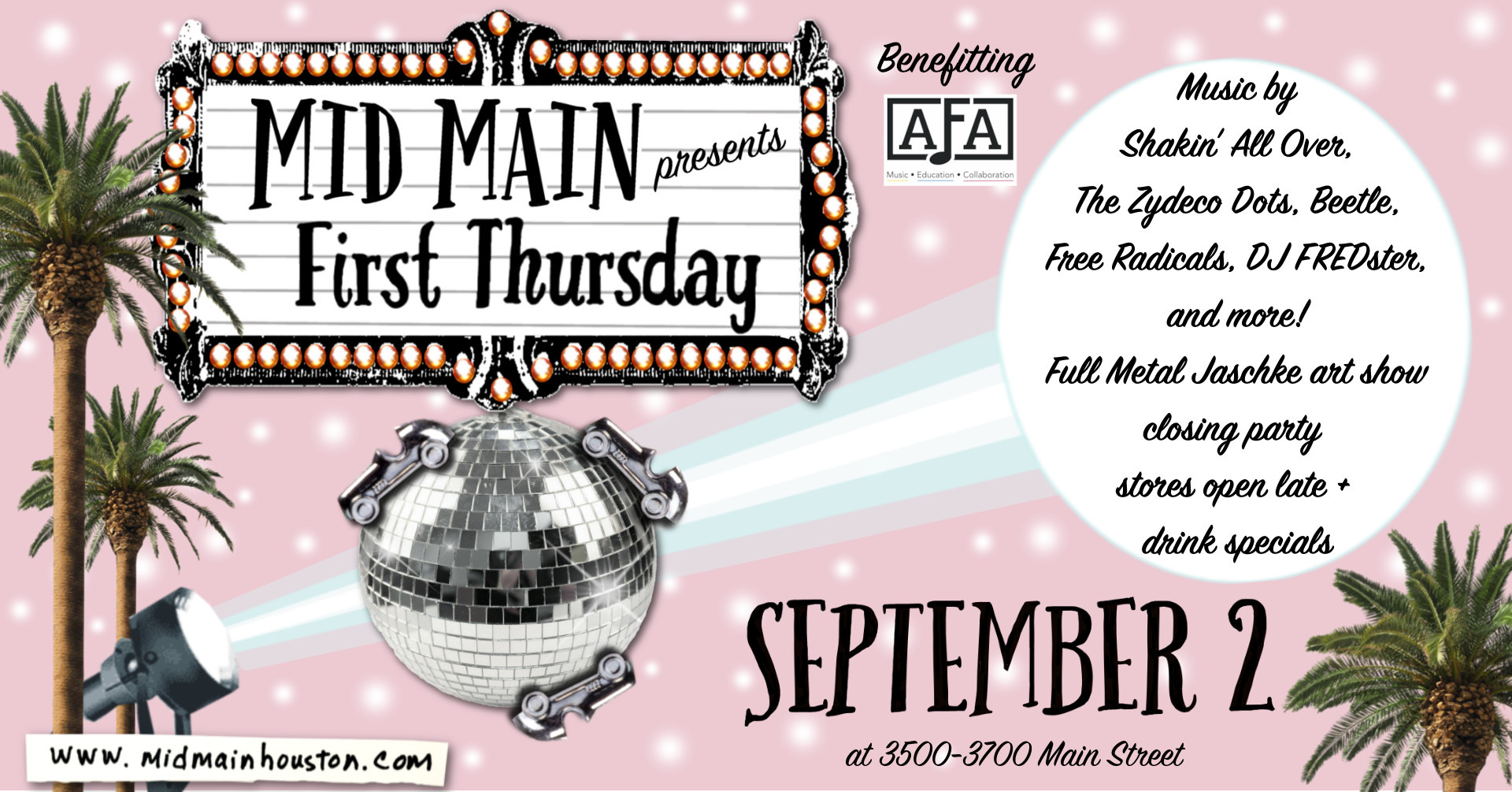 AFA Bayou City Duck Launch @ Mid Main “First Thursday” Block Party